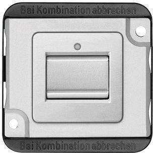 Merten Aus/Wechselschalter- MEG3116-7060 Einsatz mattsilber 1-polig PANZER Install.Baumaterial