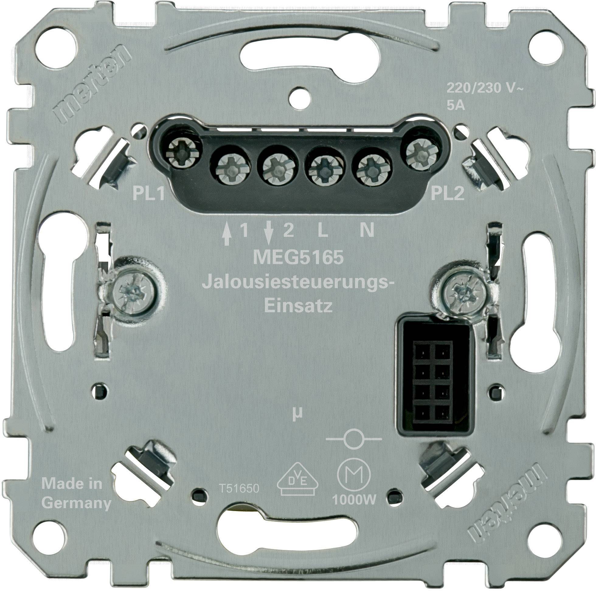 Merten Jalousiesteuerungs- MEG5165-0000 Einsatz Install.Baumaterial Schaltermat/Geb.Steu Schalter