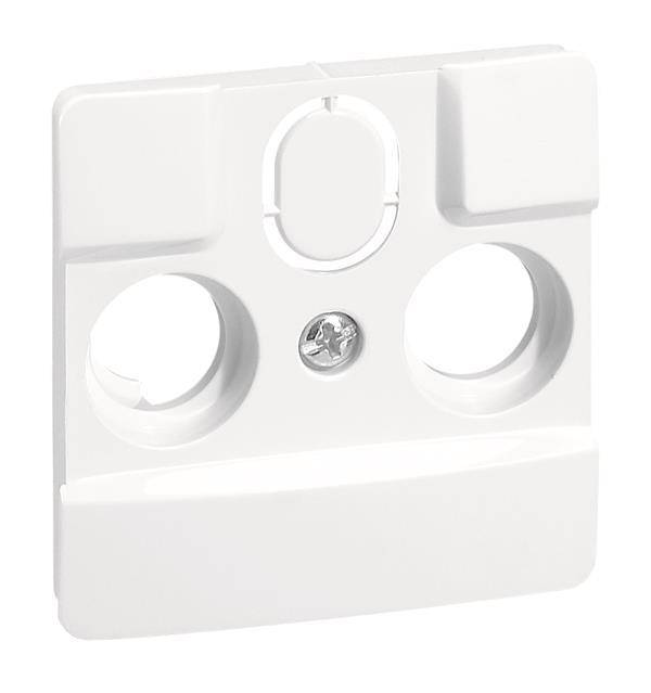 Legrand 664767 TV-R-SAT-Abdeckung 2-/3-Loch Öffnung ausbrechbar ultraweiß Install.Baumaterial