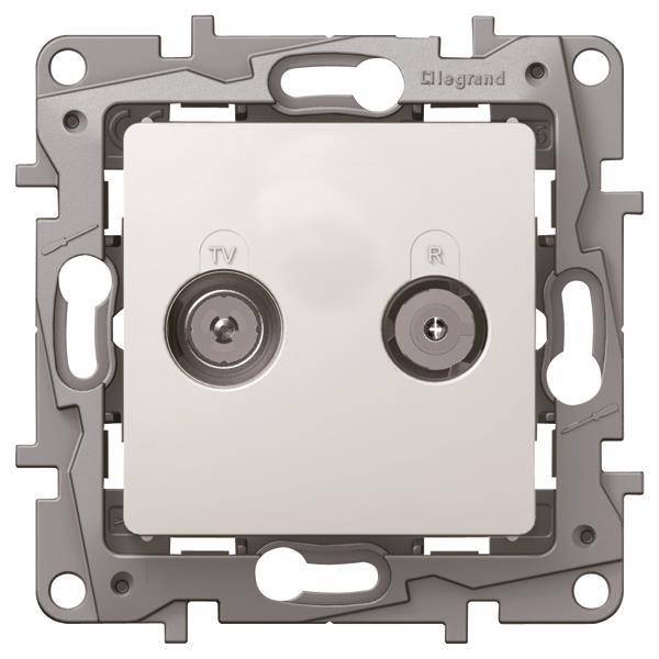 Legrand 664561 Durchgangsdose 14dB ultraweiß Install.Baumaterial Schaltermat/Geb.Steu Schalter