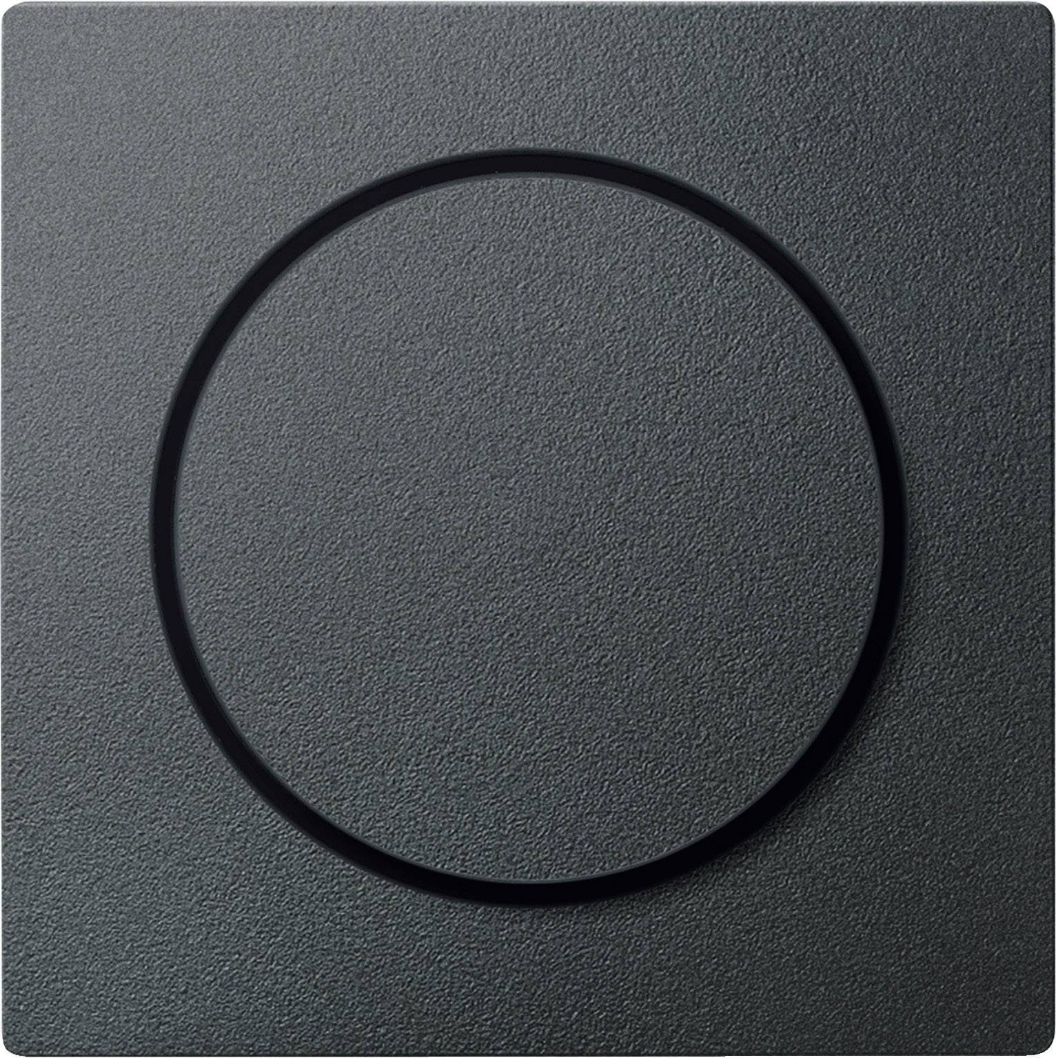 Merten Zentralplatte MEG5250-0414 m.Drehknopf anthrazit System M Install.Baumaterial Schalter