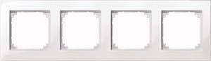 Merten M-PLAN-Rahmen 4fach 515419 polarweiß glänzend Install.Baumaterial Schaltermat/Geb.Steu
