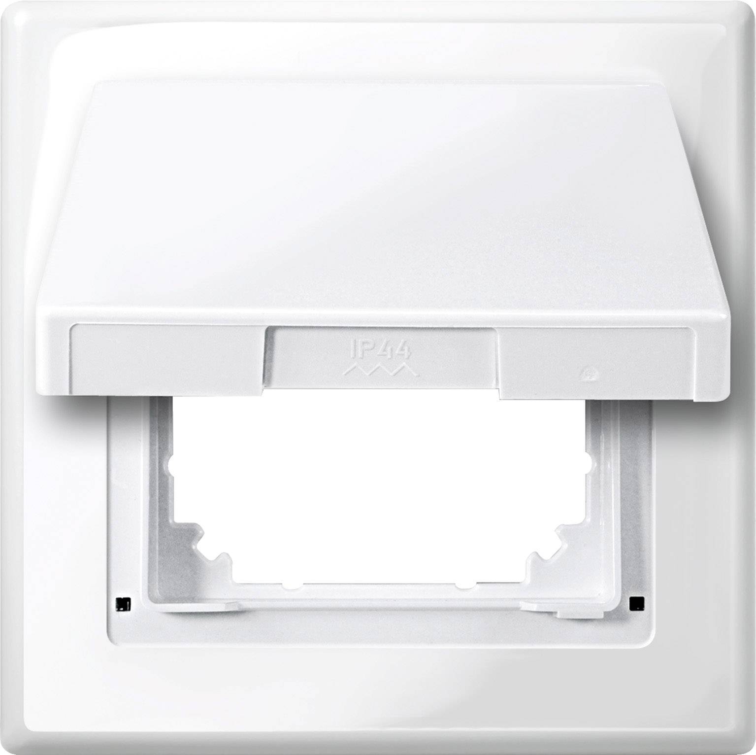 Merten Schutzabdeckung IP44 478019 polarweiß glänzend M-SMART Install.Baumaterial Schalter