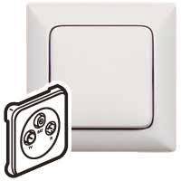 Legrand 776773 Abdeckung Antennen- Steckd. 3-Loch TV-R-SAT Creo ultraweiß Install.Baumaterial