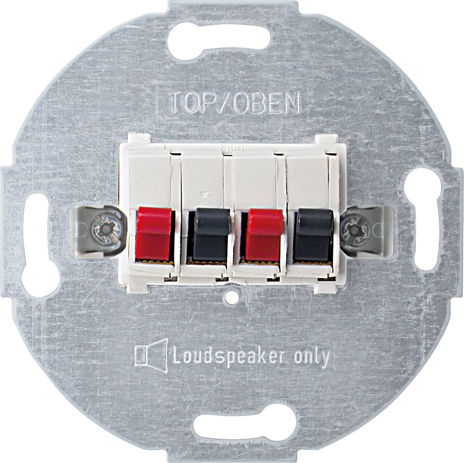 Merten Lautsprecher-Anschluss- 467019 Einsatz 2fach polarweiß Install.Baumaterial Schalter