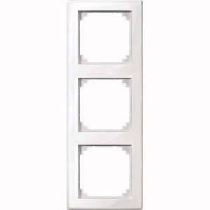 Merten M-SMART-Rahmen 3fach 478319 polarweiß glänzend Install.Baumaterial Schaltermat/Geb.Steu