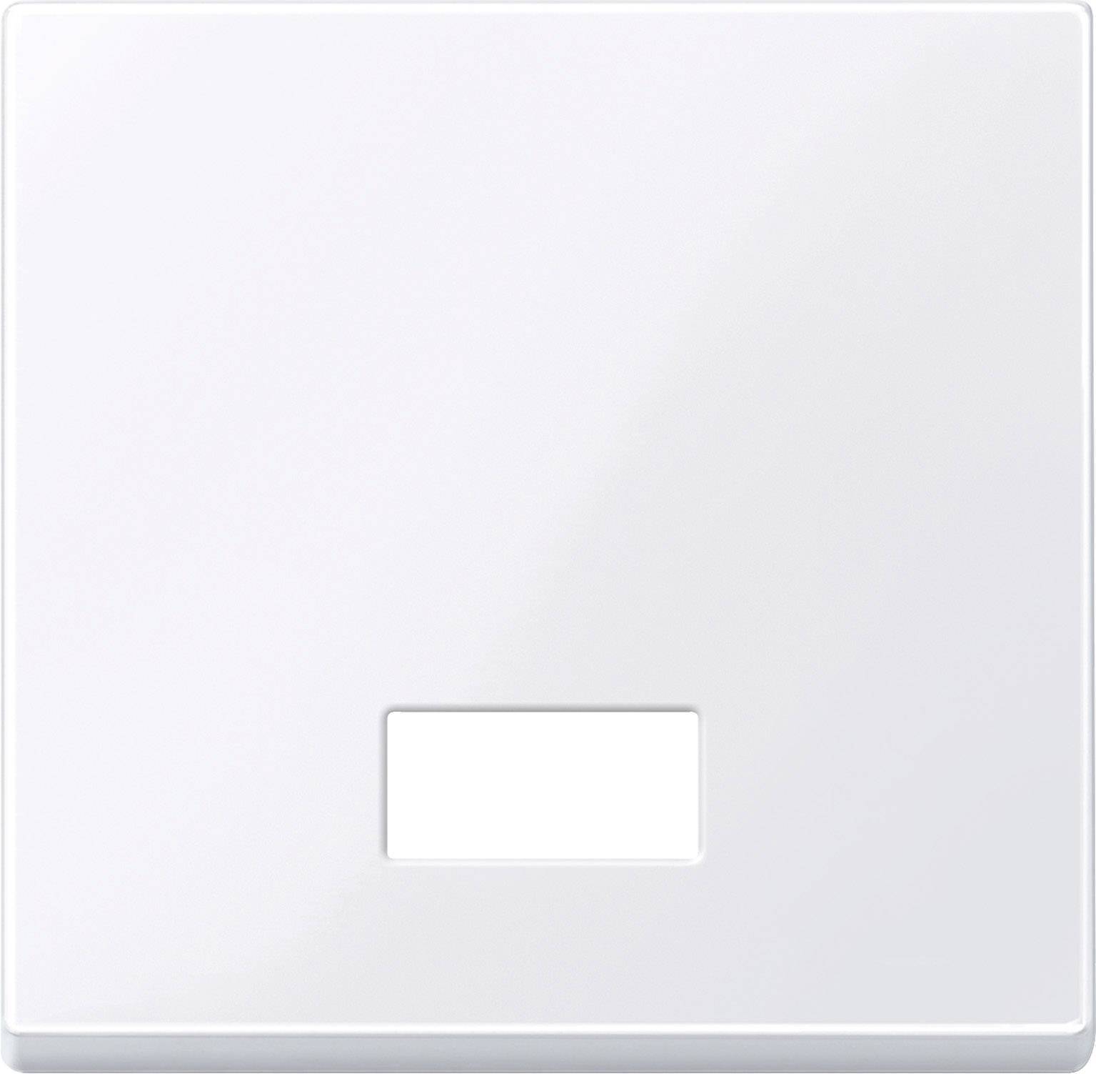 Merten Wippe m.Fenster rechteckig 432825 aktivweiß glänzend System M Install.Baumaterial Schalter