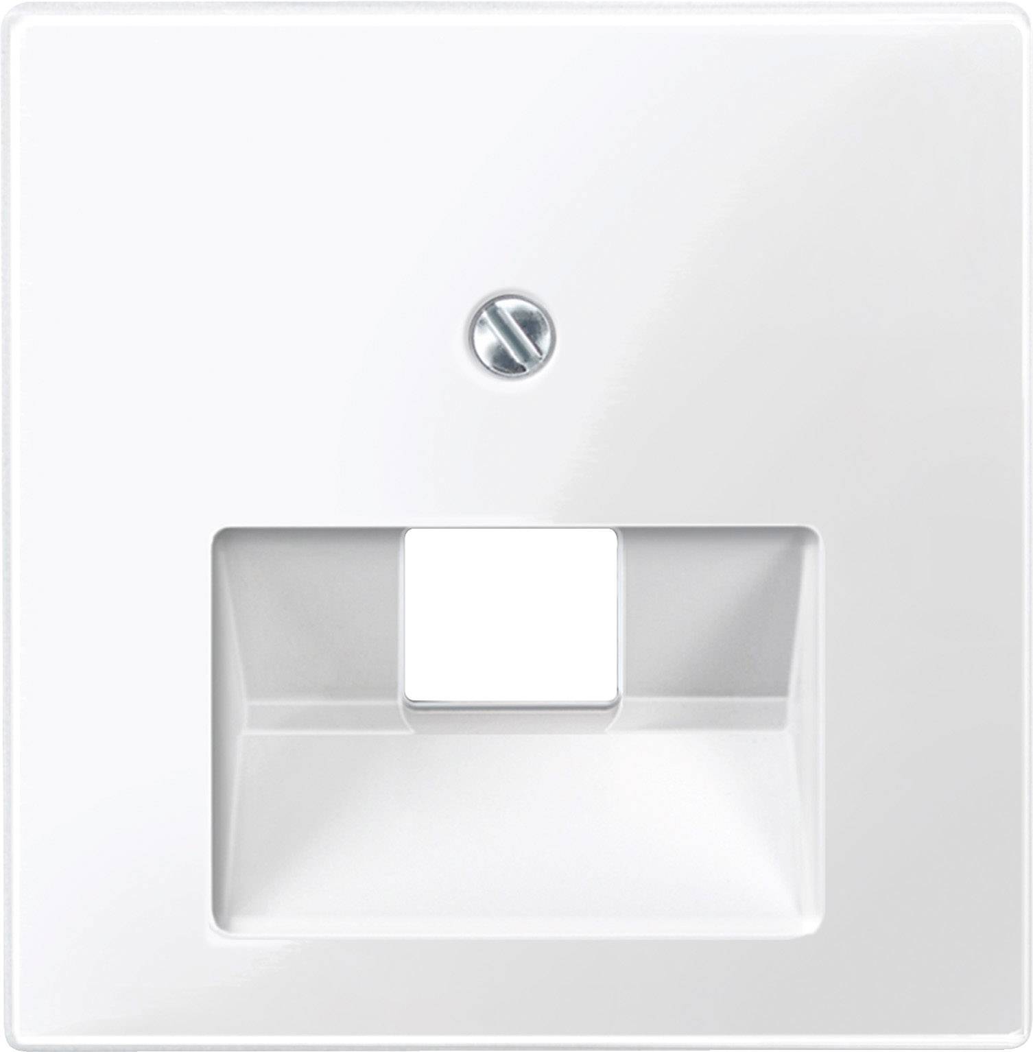 Merten Zentralplatte f.UAE 1fach 296219 polarweiß glänzend System M Install.Baumaterial Schalter