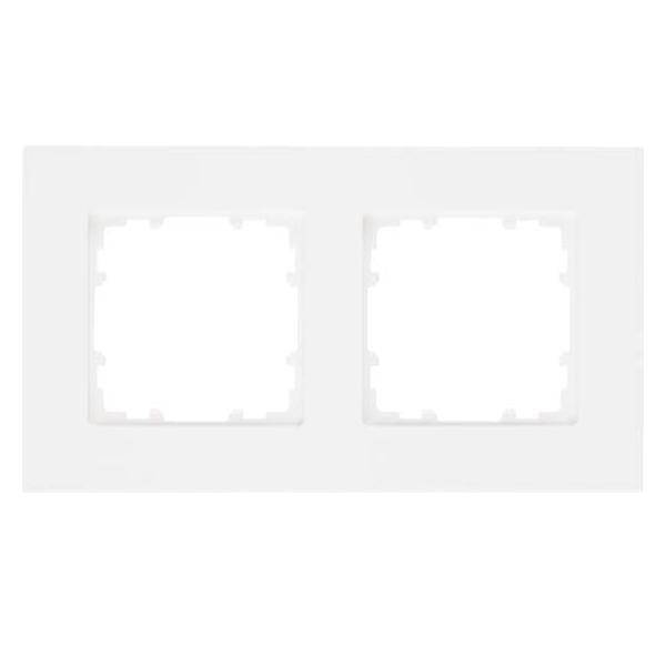 Siemens 5TG11120 DELTA miro Rahmen 2-fach Farbe titanweiß 161x90mm Install.Baumaterial Schalter