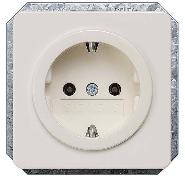 Siemens DELTA profil Schuko- 5UB1403 Steckdose 10/16A 250V titanweiß Install.Baumaterial Schalter