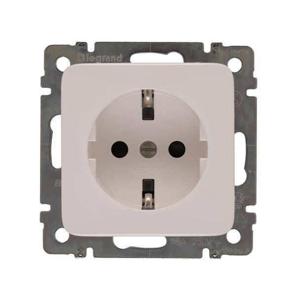 Legrand 776222 Steckdose (SL) Ber.schutz Creo ultraweiß Install.Baumaterial Schaltermat/Geb.Steu