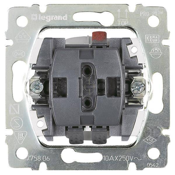 Legrand 775807 Einsatz Wippschalter Kreuz Install.Baumaterial Schaltermat/Geb.Steu Schalter