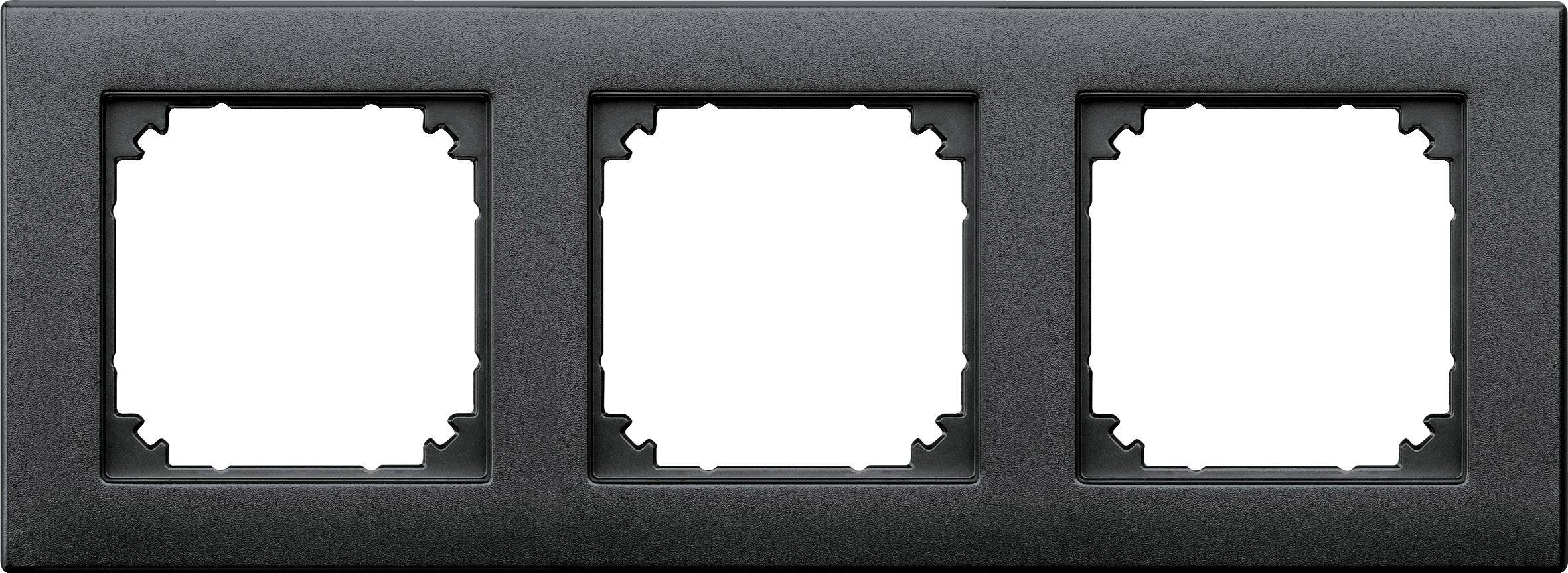 Merten M-PLAN-Rahmen 3fach 486314 anthrazit Install.Baumaterial Schaltermat/Geb.Steu Schalter