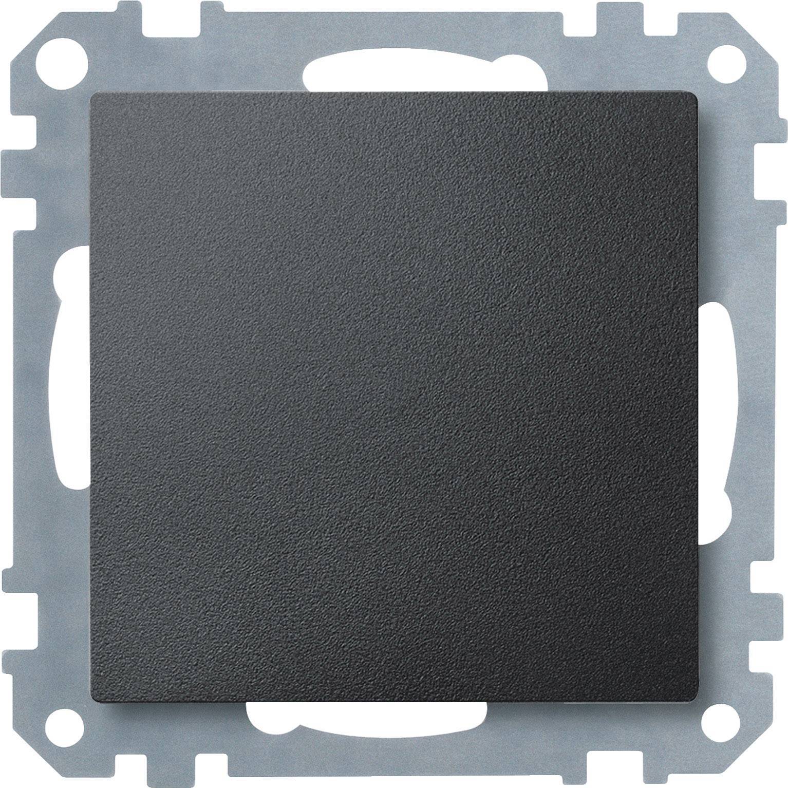 Merten Blindabdeckung anthrazit 391814 System M Install.Baumaterial Schaltermat/Geb.Steu Schalter