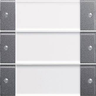 GIRA 213328 Wippenset 3fach BSF System 55 Klar/Anthrazit Install.Baumaterial Schaltermat/Geb.Steu