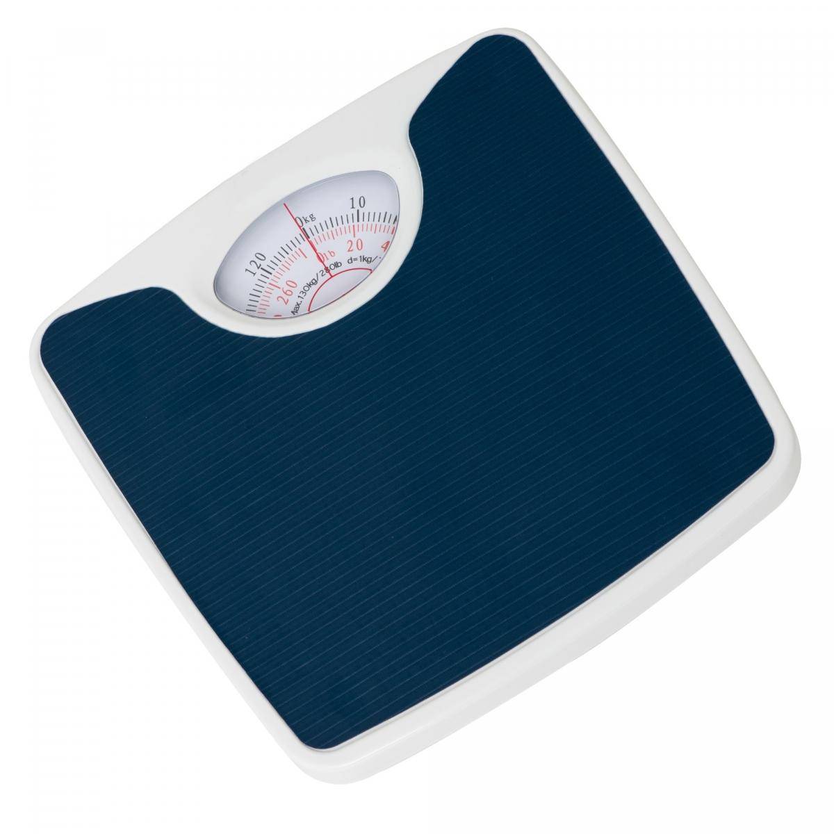 Analog Personenwaage Einpersonenwaage Gewichtskontrollgerät Retro Design Vintage Mechanische Personen Waage blau