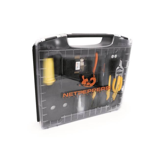 NETP NetPeppers LWL Werkzeugkoffer NP-FIBER-KIT211 Install.Baumaterial Netzw.Telekomm
