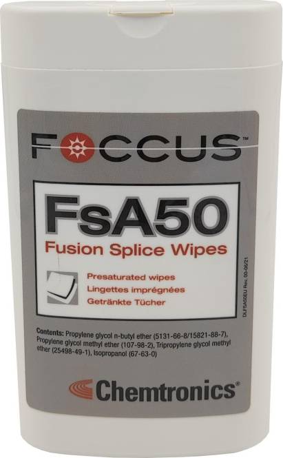 NetPeppers FSA50 Chemtronics Nassreinigungstücher für Fusionsspleiße Install.Baumaterial