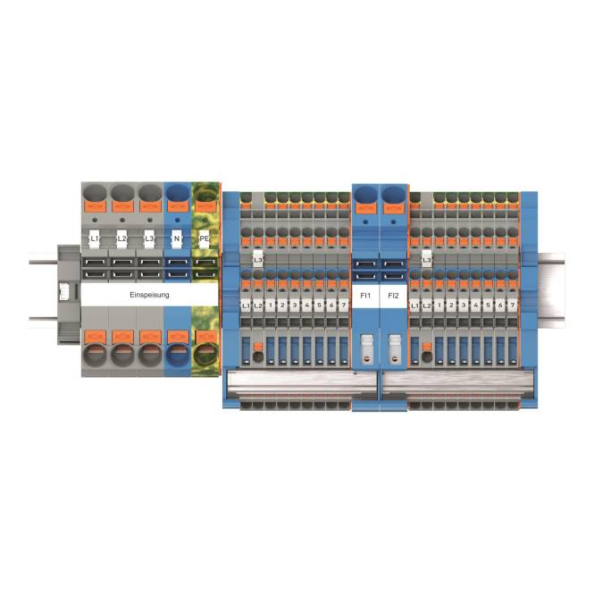 WAGO 821-109 TOPJOB S-Haupt- verteiler-Set FI,mit Drücker Industriematerial Verbindungstechnik