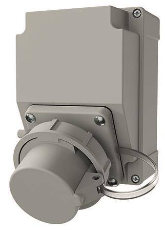 Mennekes Steckdosen-Kombination 8109251 IP67 CEE-Anbaugeraetestecker 16A 5p 1h Industriematerial