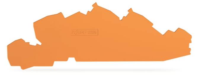 WAGO 2205-7692 Abschluss-und Zwischenplatte,,orange Industriematerial Verbindungstechnik