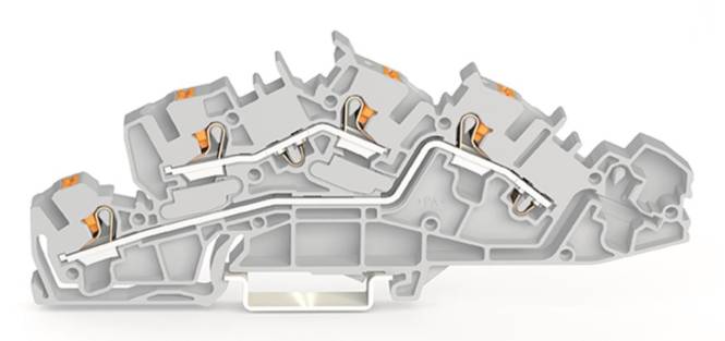 WAGO 2205-7642 Installationsetagen- klemme,L/L,Push-in CAGE CLAMP ,grau Industriematerial