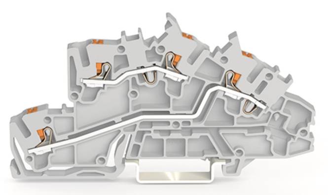 WAGO 2203-7642 Installationsetagen- klemme,L/L,Push-in CAGE CLAMP,grau Industriematerial