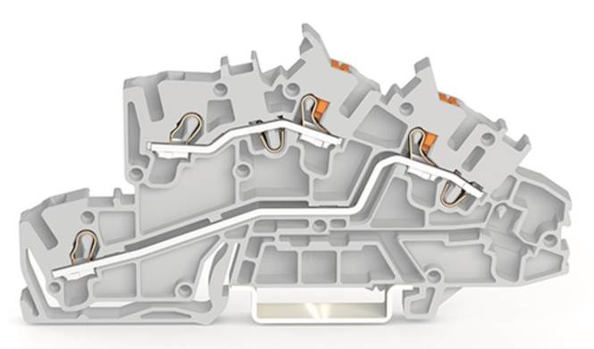 WAGO 2203-7542 Installationsetagen- klemme,L/L,Push-in CAGE CLAMP ,grau Industriematerial