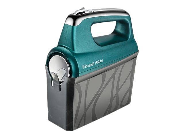 Russel Hobbs Swirl Türkis Handmixer 350W 5 Stufen + Turbo-Stufe Hausgeräte Kleingeräte