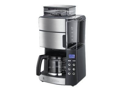 Russel Hobbs Grind & Brew Kaffeeautomat 10 Tassen 1000Watt Glas Mahlwerk Hausgeräte Kleingeräte