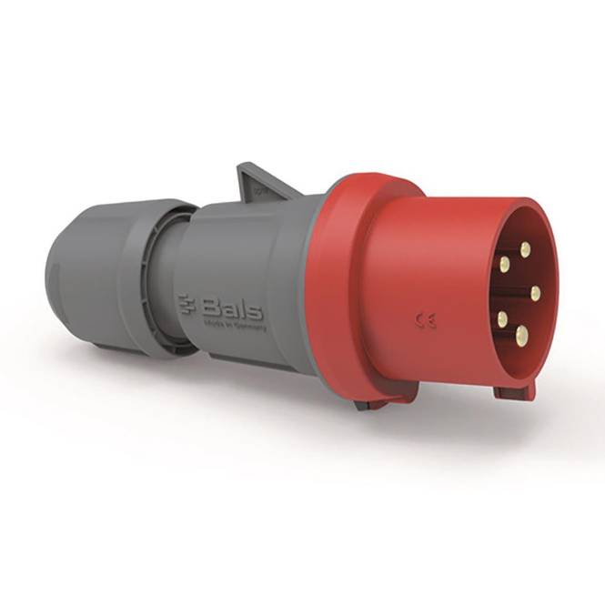 Bals Stecker INNOLINQ QC 32A 5p 400V 201 6h IP54 rot blank Industriematerial Verbindungstechnik