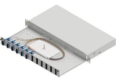 Easylan LWL-Spleißgehäuse Basic SB002121 1HE 6x SC-Duplex Standard OS2 ausziehbar Netzw.Telekomm