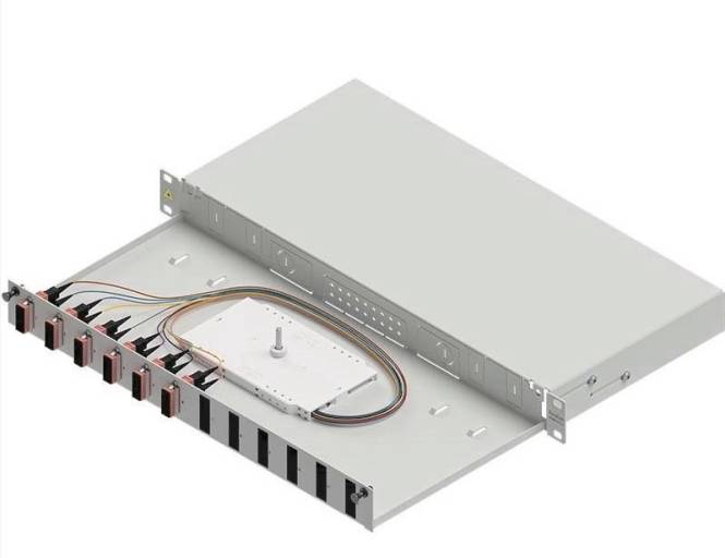 Easylan LWL-Spleißgehäuse Basic LSB1A114 1HE 6x SC-Duplex Standard OM4 ausziehbar Netzw.Telekomm