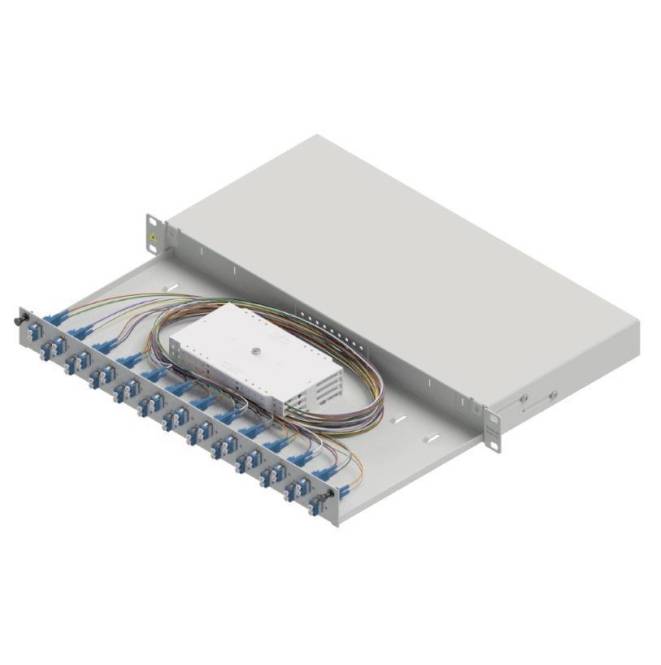 Easylan LWL-Spleißgehäuse Basic LSB1C335 1HE 24x LC-Duplex Standard OS2 ausziehb. Netzw.Telekomm