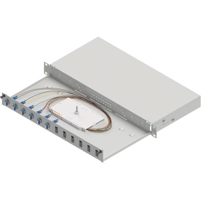 Easylan LWL-Spleißgehäuse Basic LSB1A225 1HE 6x LC-Duplex Standard OS2 ausziehbar Netzw.Telekomm