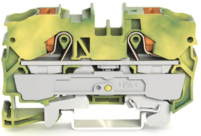 WAGO 2210-1207 2-Leiter-Schutzleiterk- lemme,mit Drücker,10 mm² Industriematerial Reihenklemmen