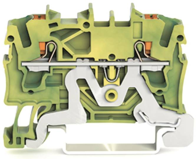 WAGO 2202-1207 2-Leiter-Schutzleiterk- lemme,mit Drücker,2,5 mm² Industriematerial Reihenklemmen