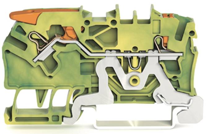 WAGO 2102-5207 2-Leiter-Schutzleiterk- lemme,mit Hebel und Drücker Industriematerial Reihenklemmen