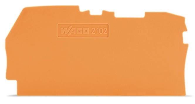 WAGO 2102-1292 Abschluss-und Zwischenplatte,0,8 mm dick,orange Industriematerial Verbindungstechnik