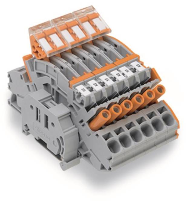 WAGO 2007-8875 Klemmenblock,für Stromwandlerschaltung,mehrfarbig Industriematerial Reihenklemmen
