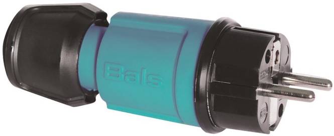 Bals Schuko Stecker blau 7370 MULTI-GRIP 16A 3p 250V IP44 Industriematerial Verbindungstechnik