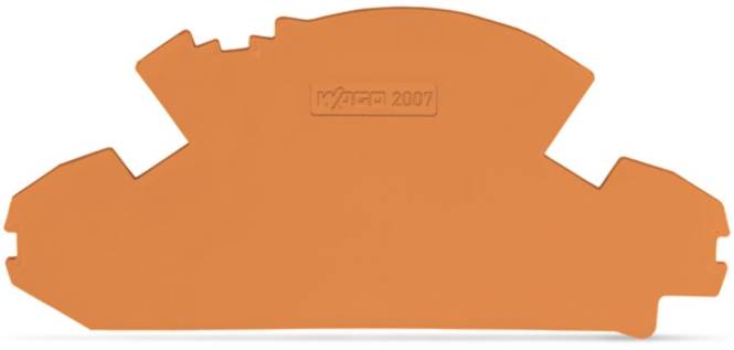 WAGO 2007-8892 Abschlussplatte,1,5 mm dick,ohne Plombiermöglichkeit,orange Industriematerial