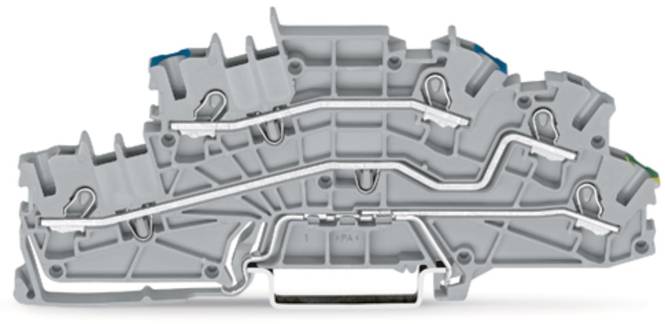 WAGO 2003-6646 Installationsetagen- klemme,N/L/PE,Push-in CAGE CLAMP,grau Industriematerial