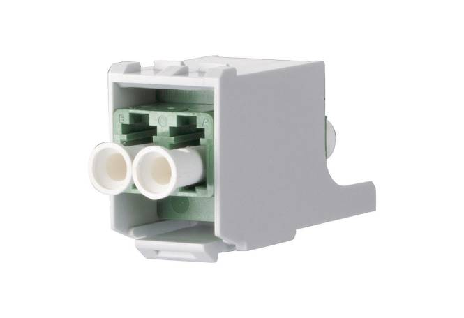 Metz OpDAT modul LC SM APC 8° 15091076-I Keramik grün LC-Duplex m.Adapter Install.Baumaterial