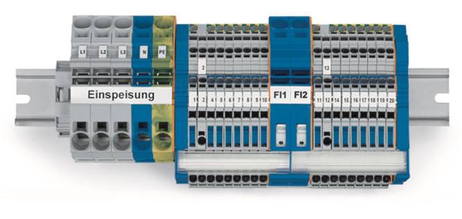 WAGO 821-122 TOPJOB S-Hauptverteiler-Set FI Industriematerial Verbindungstechnik Reihenklemmen