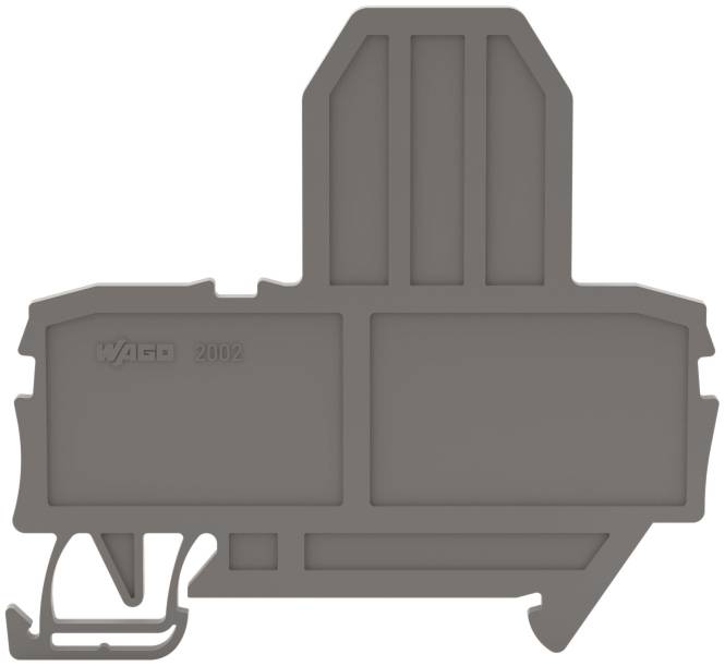 WAGO 2002-991 Endplatte für Sicherungsklemmen,2 mm dick,grau Industriematerial Verbindungstechnik