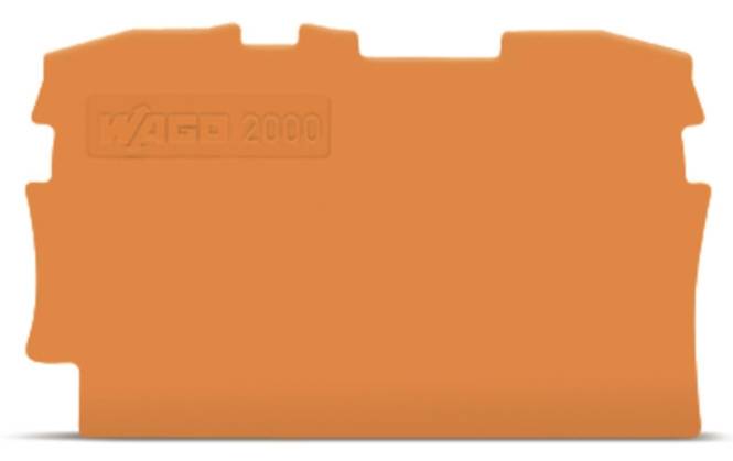 WAGO 2000-1292 Abschluss-und Zwischenplatte,0,7 mm dick,orange Industriematerial Verbindungstechnik
