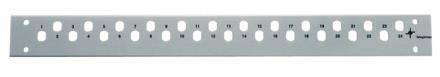 TG Frontpl.1HE ECO/BASIS V H02025A0405 für 12 SC-Duplex-Kupplungen Hx802 Install.Baumaterial