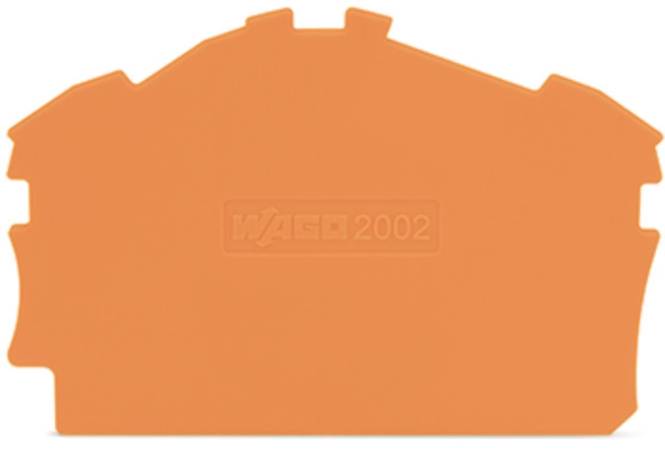 WAGO 2002-6392 Abschluss-und Zwischenplatte,0,8 mm dick,orange Industriematerial Verbindungstechnik