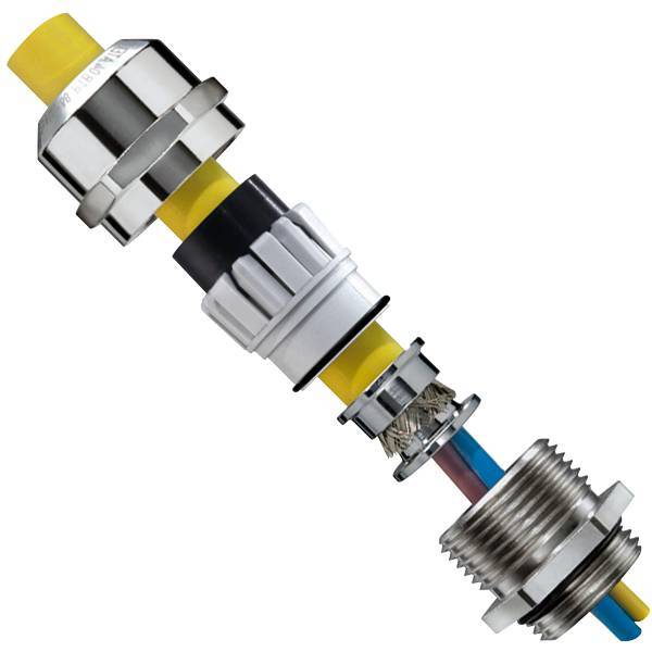 WISKA EX-EMV-Verschraubung EMSKE-EMV-Z20 M20 Messing 10065058 Industriematerial Verbindungstechnik